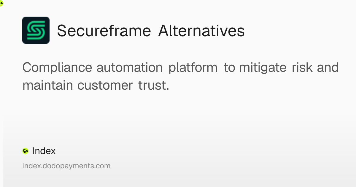 Best Secureframe Alternatives in 2026 – Index
