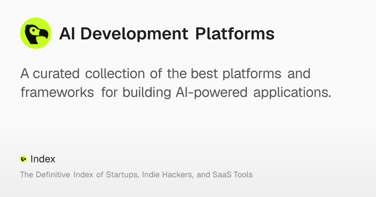 AI Development Platforms – Index